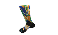 Μαλακές γρήγορες ξηρές αρσενικές τρισδιάστατες τυπωμένες κάλτσες Spandex/νάυλον αντιολισθητικός ως αίτημά σας