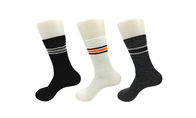 Αντιβακτηριακές κάλτσες φορεμάτων βαμβακιού κασμιριού με τα διαφορετικά λωρίδες χρώματος