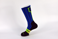 Μπλε/μαύρες κάλτσες καλαθοσφαίρισης Elastane αθλητικές με το αντι αποκρουστικό υλικό Breathbale