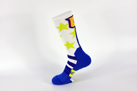 Απορροφητικές ζωηρόχρωμες κάλτσες καλαθοσφαίρισης ιδρώτα, γρήγορα ξηρές φίλαθλες κάλτσες καλαθοσφαίρισης αγοριών