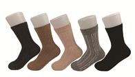 Αντι αποκρουστικές καφετιές/μαύρες θερμές κάλτσες για τα άτομα, θερμές κάλτσες των οργανικών ατόμων βαμβακιού