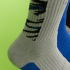 Μπλε/γκρίζων ατόμων βαμβακιού κάτω από τις κάλτσες αστραγάλων, αναπνεύσιμες κάλτσες θερινών νάυλον αστραγάλων