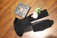 Νάυλον γυναικείες κάλτσες γυναικών γυναικείων καλτσών μεταξιού των προκλητικών μαύρων γυναικών δαντελλών ελαστικότητας διαπερατές