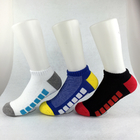 Ζωηρόχρωμες κάλτσες αθλητικών αστραγάλων Elastane με Breathbale αντιολισθητικό/αντι - αποκρουστικά υλικά